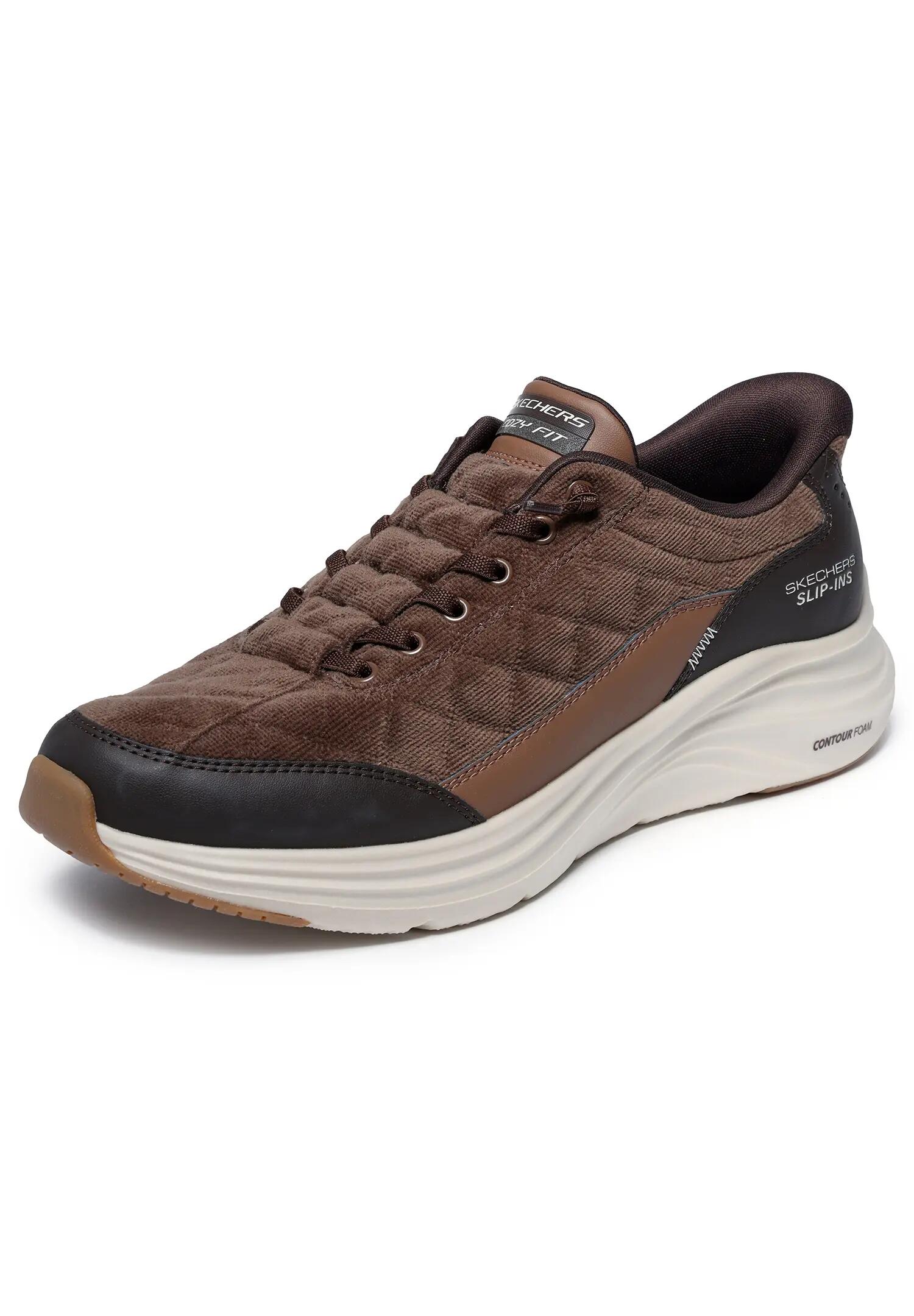 Zapatillas Uomo Skechers Contour Foam - Cozy Fit Cordex Marrone 2/6