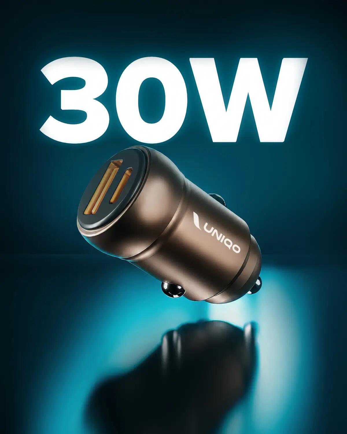 Caricatore auto - Ricarica ultra rapida 30 Watt con porta USB-A e USB-C 2/7
