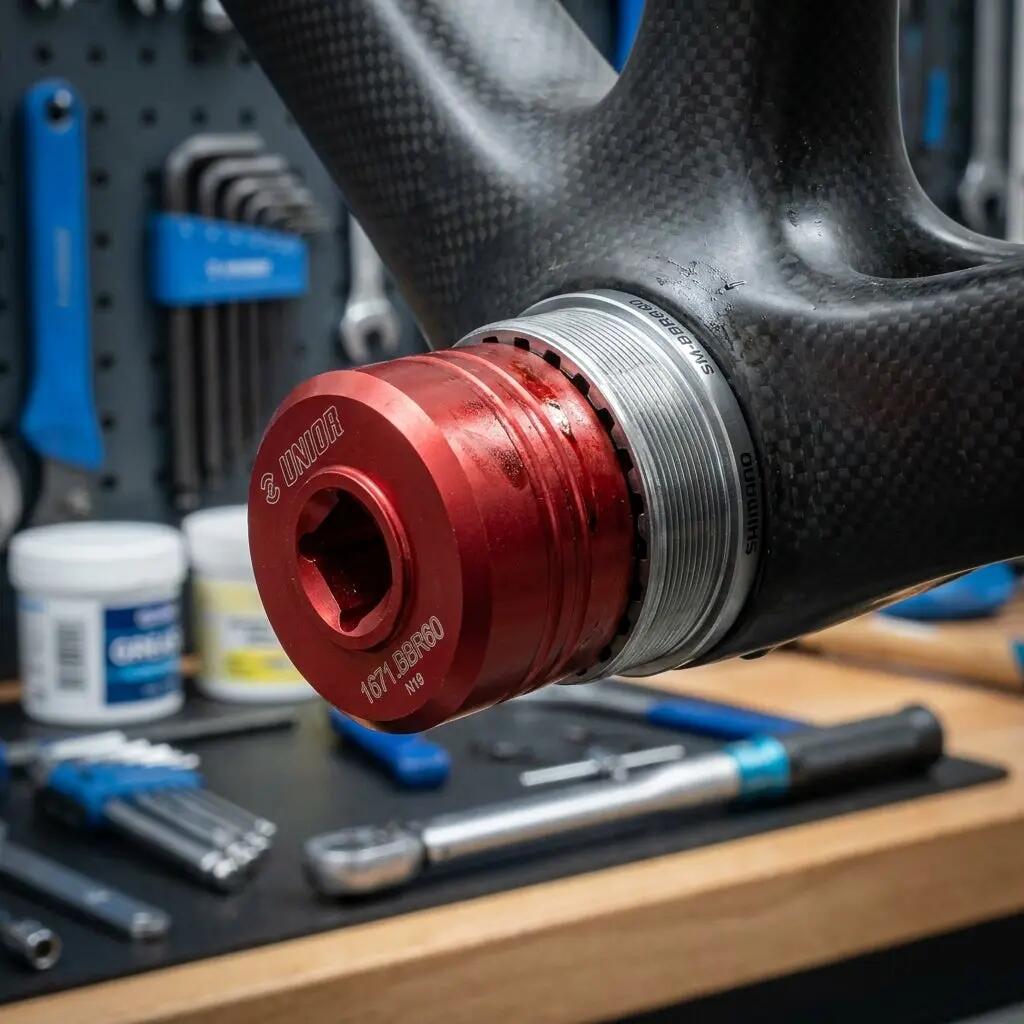 Llave vaso Unior BBR60 para eje de pedalier (Shimano BR60/MT60) 2/2