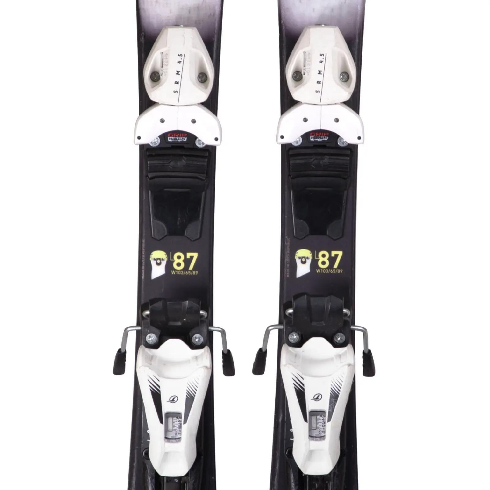 RECONDITIONNE - Ski Junior Wedze Boost 100 Pingouin + Fixations 3/4