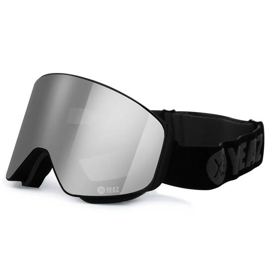 YEAZ Magnet-Ski-Snowboardbrille silber verspiegelt/schwarz APEX