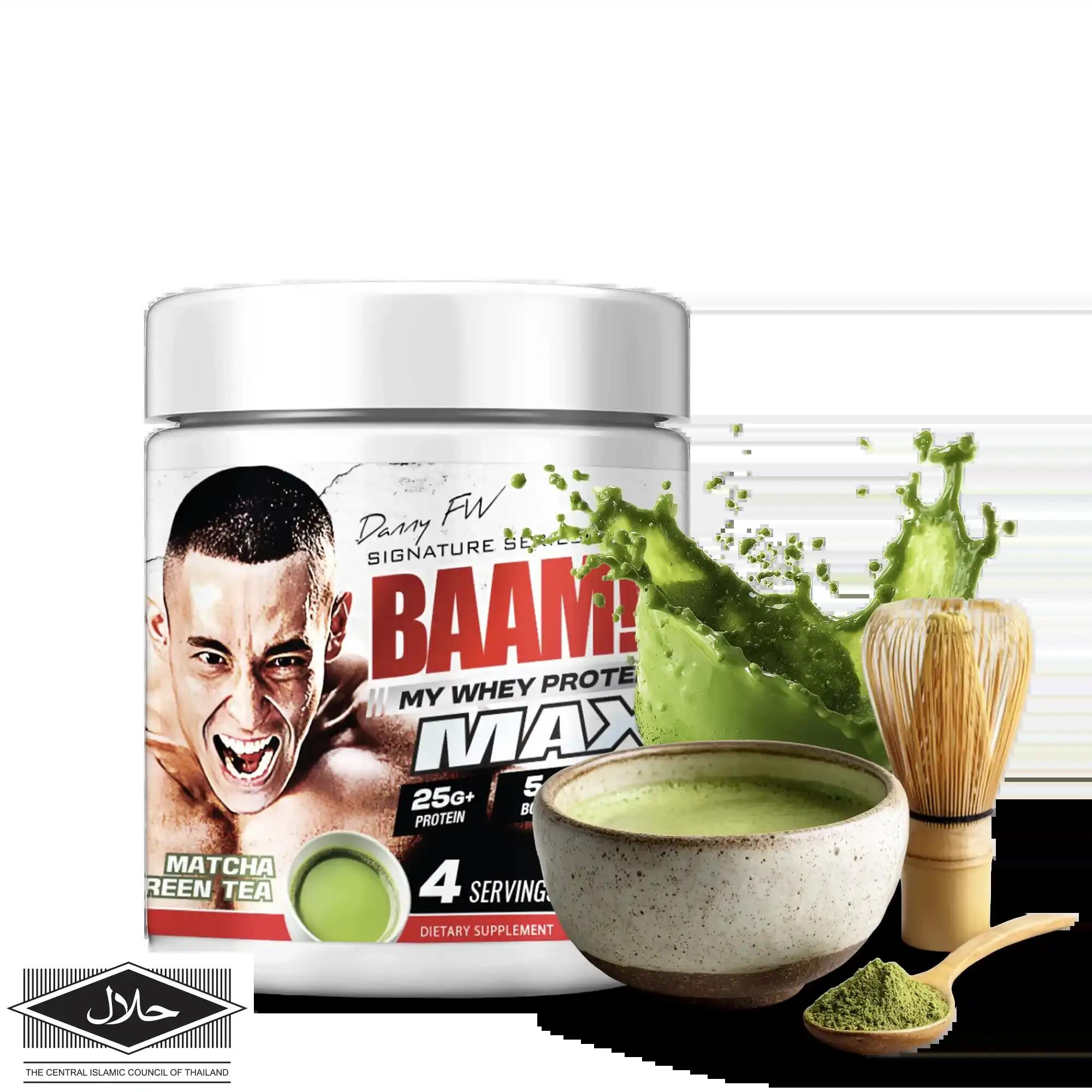 BAAM MY WHEY PROTEIN MAX - 4 SERVINGS Matcha Green Tea