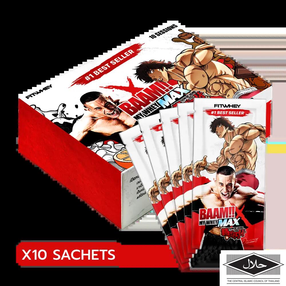 BAAM MY WHEY PROTEIN MAX - 10 Sachets Orange Yuzu