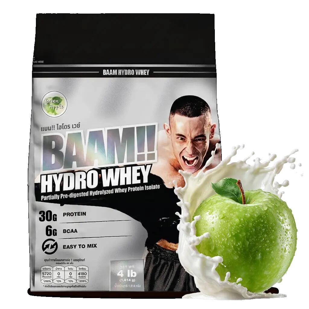 WHEY PROTEIN HYDROLYZED HYDRO WHEY BAAM - 4 LB  4 LB Green Apple