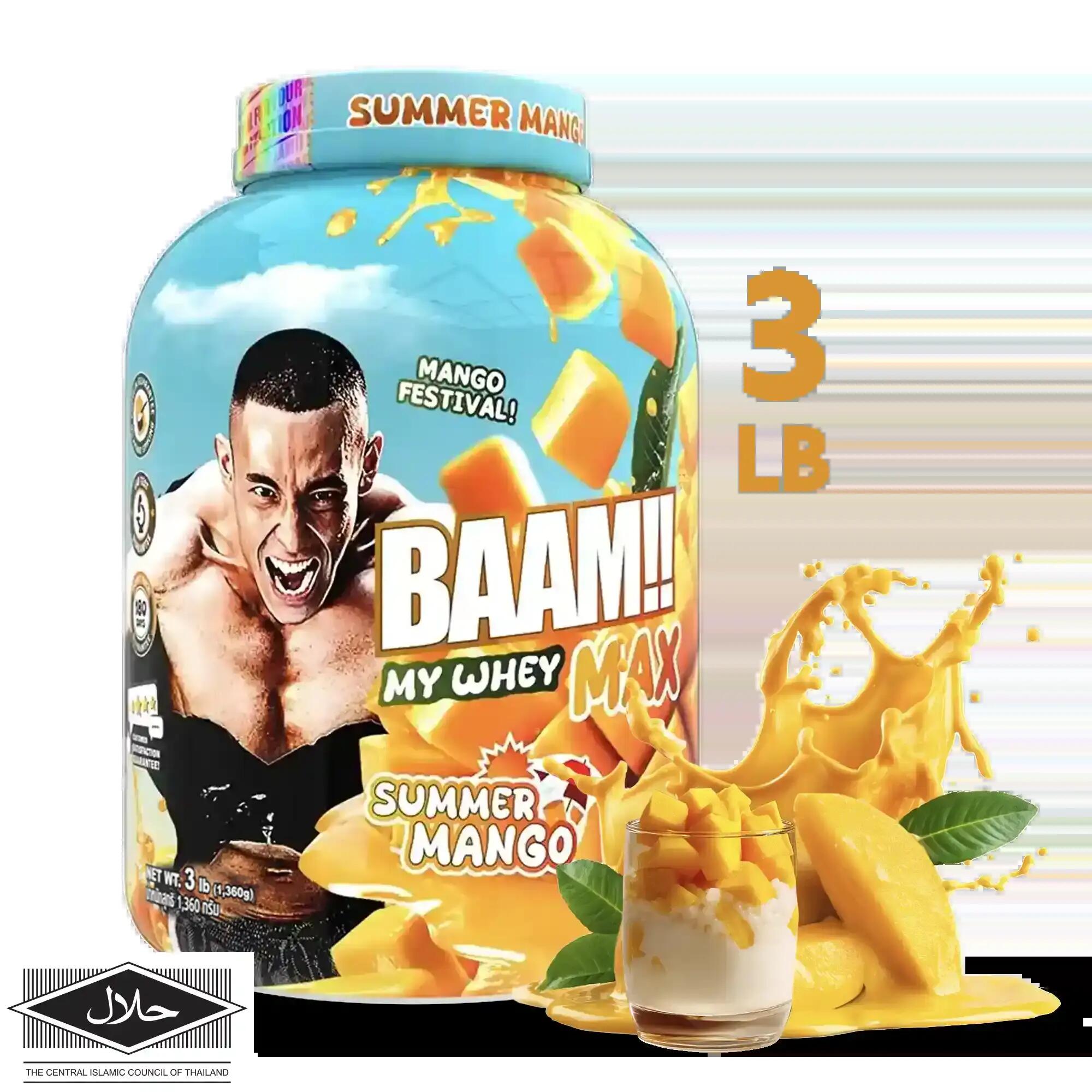 BAAM MY WHEY PROTEIN MAX - 3 LB Mango