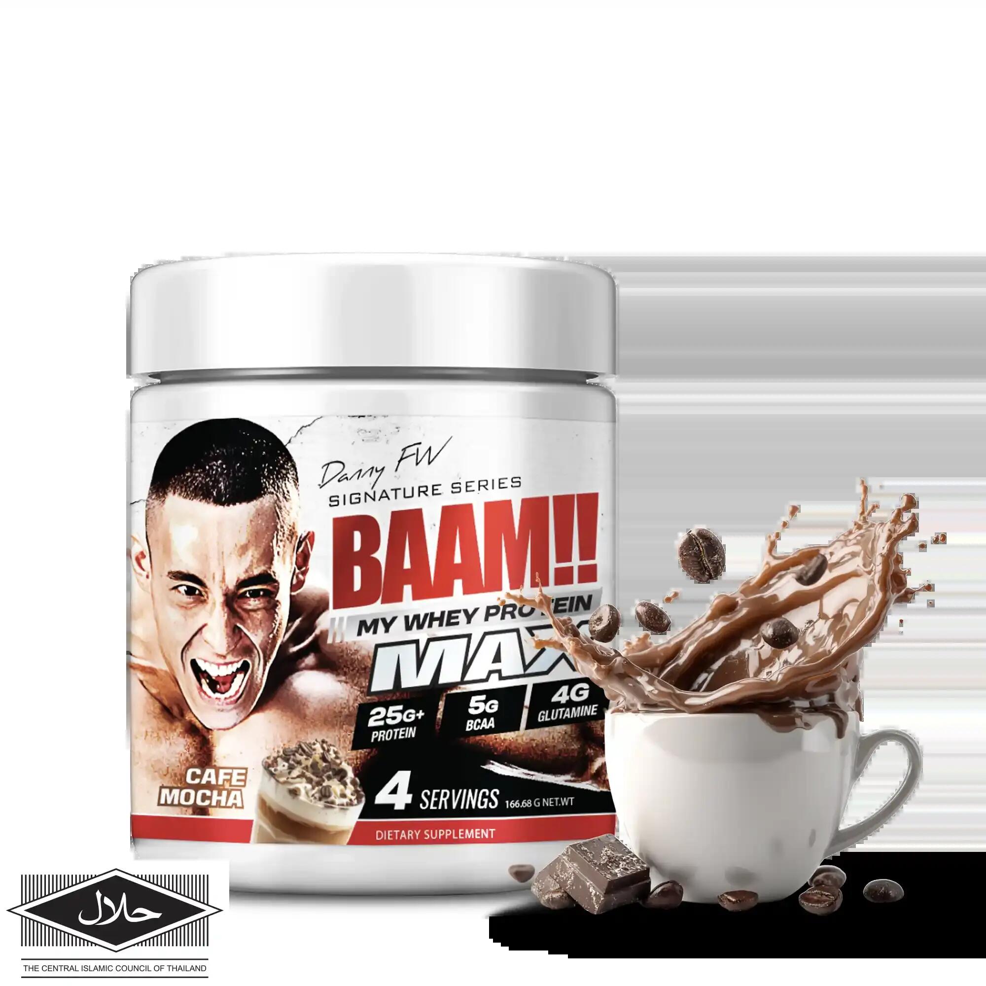 BAAM MY WHEY PROTEIN MAX - 4 SERVINGS Cafe Mocha