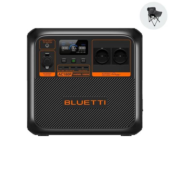 AC180P 1440Wh/1800W BLUETTI Solar-Powerstation für Camping, Notfälle