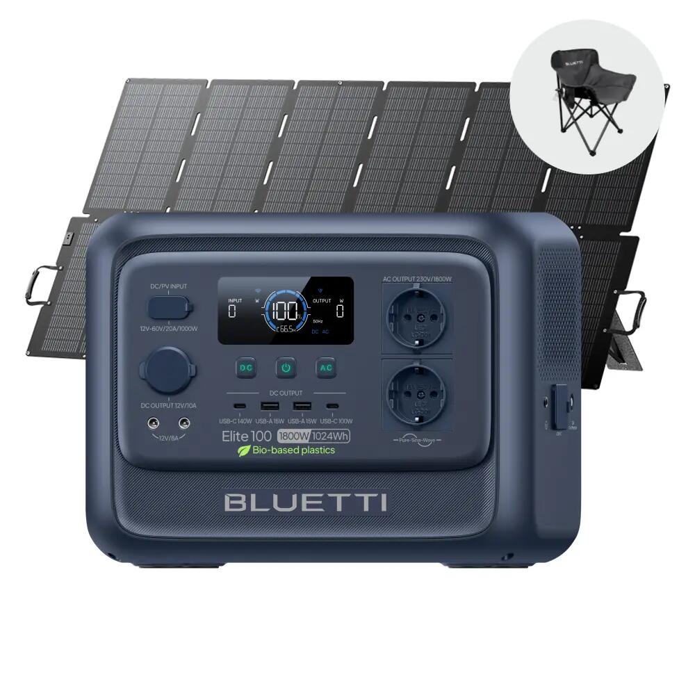 Преносима станция Elite 100 V2 + 500W, 1024Wh за къмпинг и спешни случаи