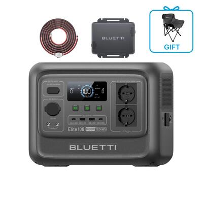 Elite 100 v2 bluetti powerstation&lader 1,1024wh,2h volledige lading auto reis