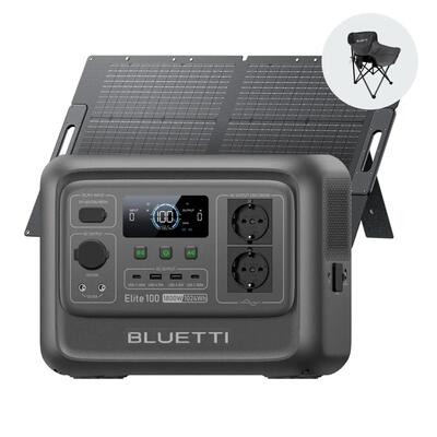 Elite 100 v2+100w zonnepaneel,1024wh voor kamperen,noodgevallen-station bluetti