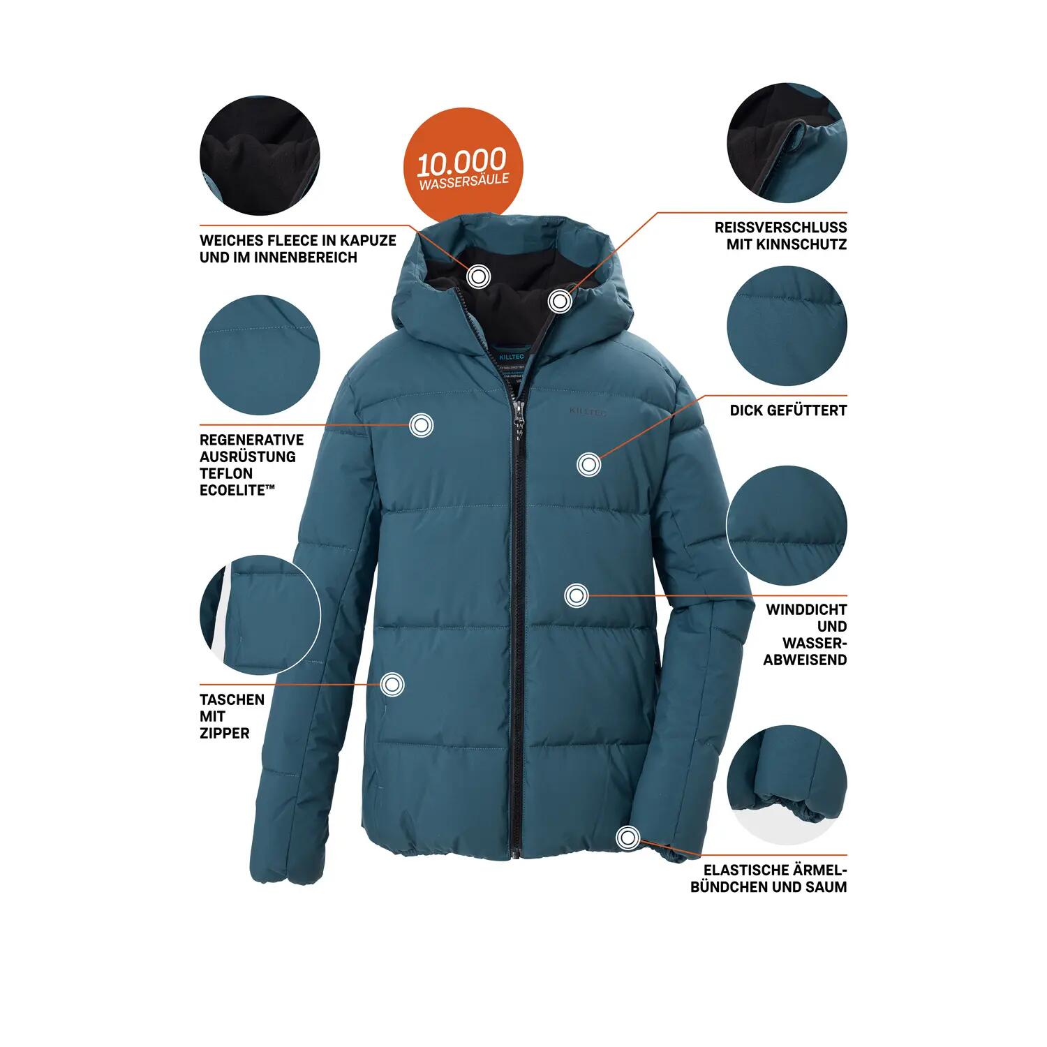Kinder Steppjacke Steppjacke mit Kapuze 5/6