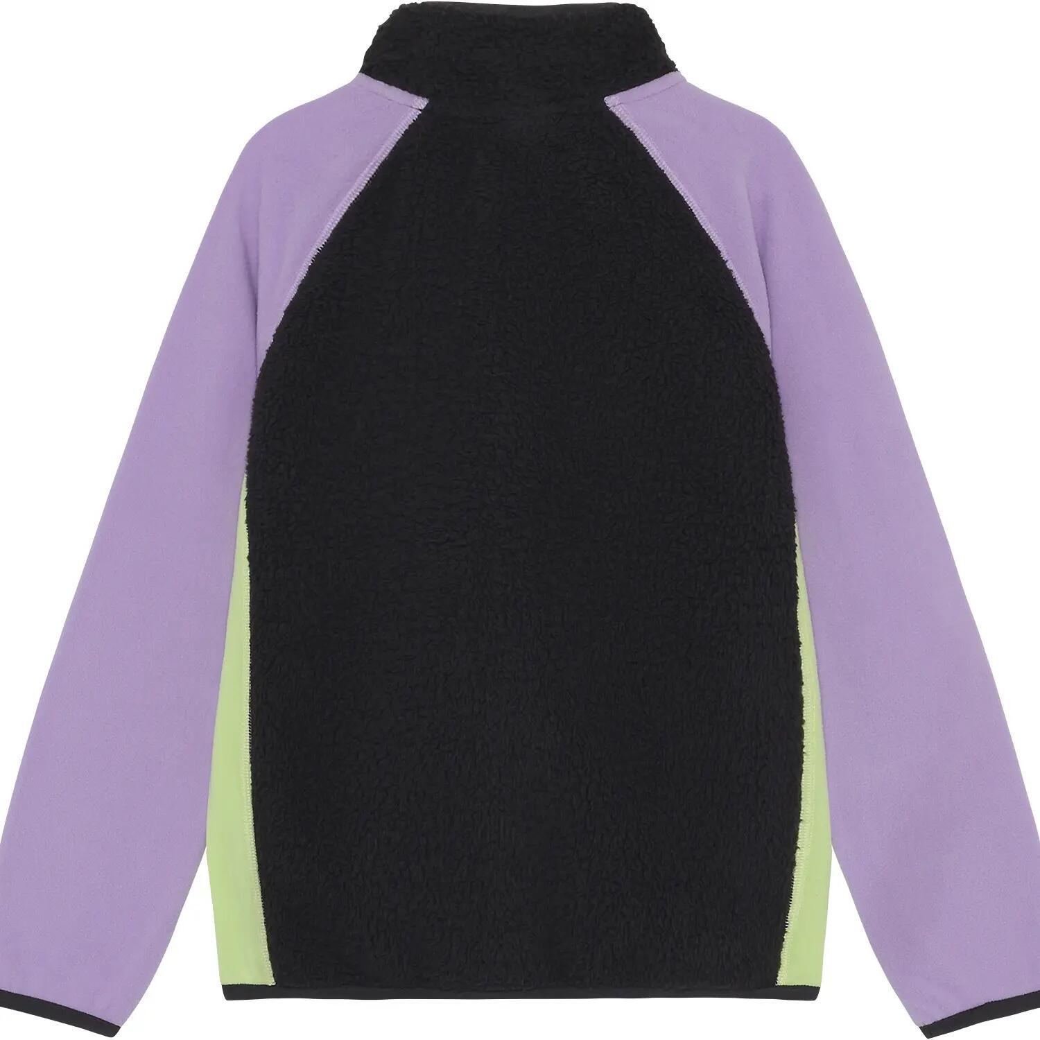 Kinder Fleecejacke Teddy Jacket W. Fleece Sleeves 2/4