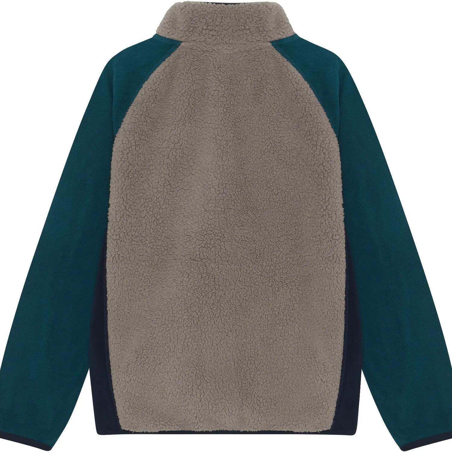 Kinder Fleecejacke Teddy Jacket W. Fleece Sleeves 2/4