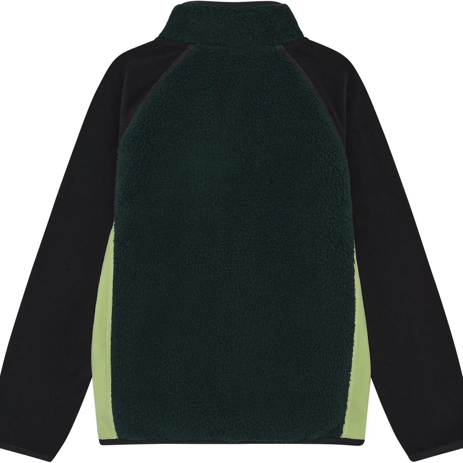 Kinder Fleecejacke Teddy Jacket W. Fleece Sleeves 2/4