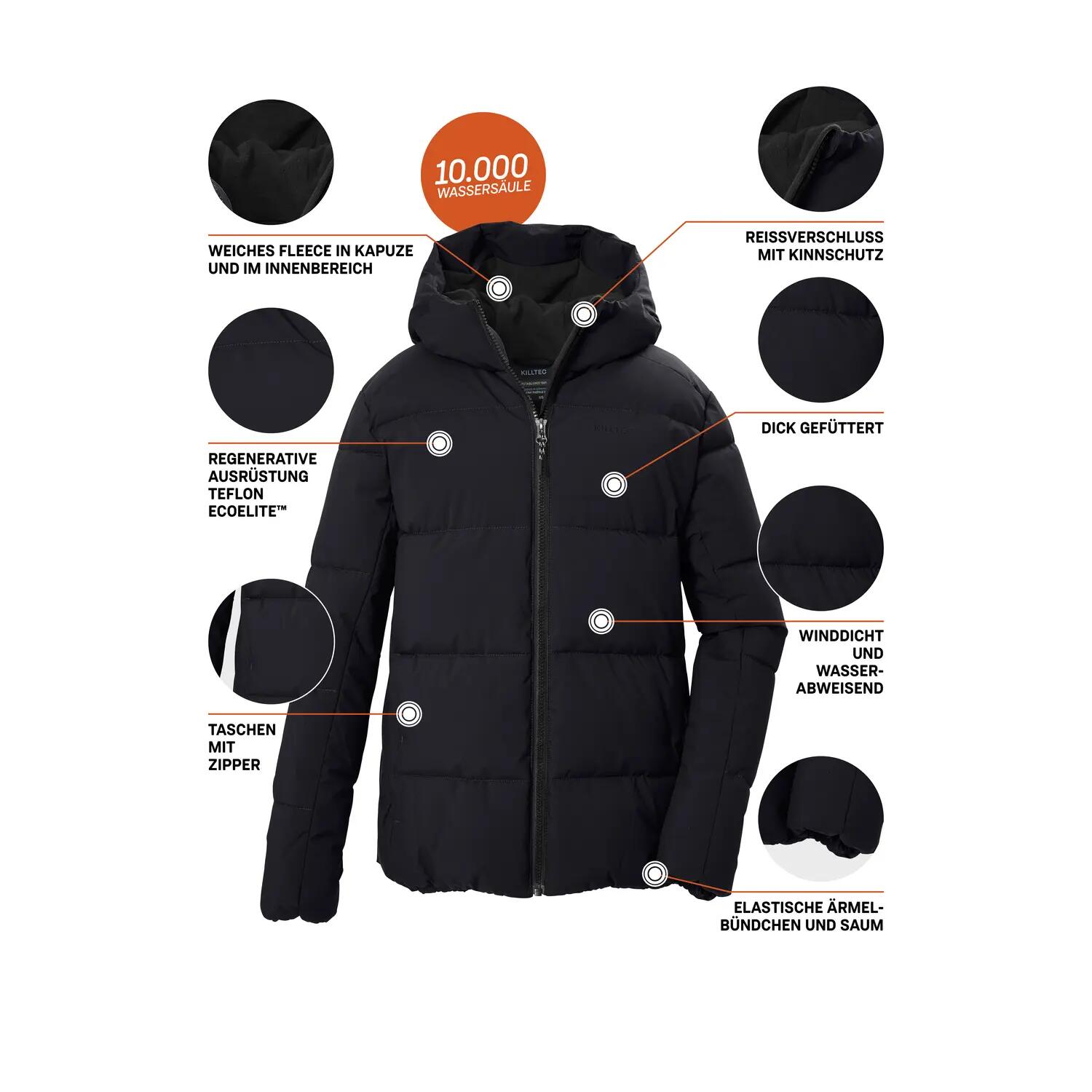 Kinder Steppjacke Steppjacke mit Kapuze 5/6