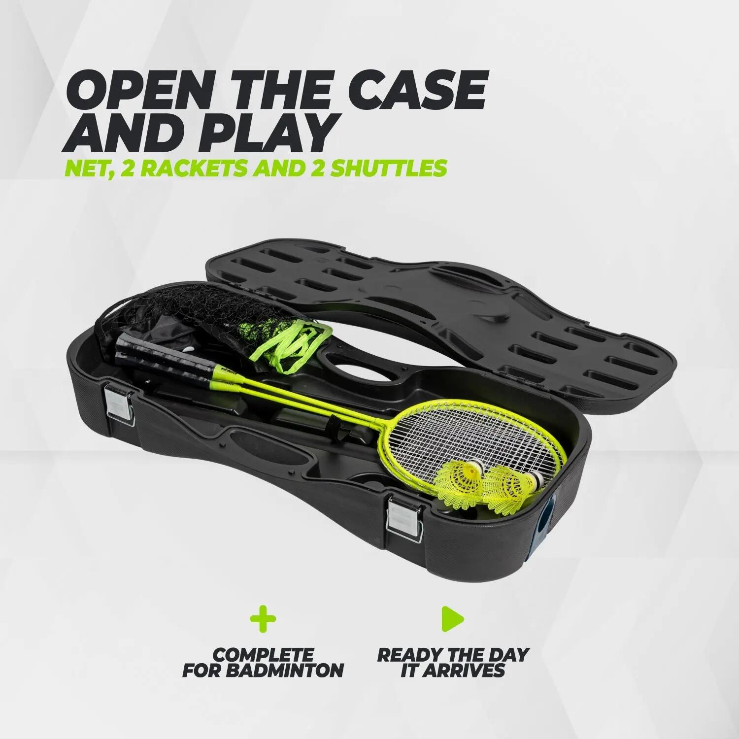 Set da badminton e tennis portatile 2 in 1 - Incluso custodia e racchette 4/8