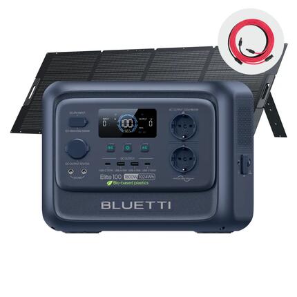BLUETTI Elite 100 V2 +350W,draagbare 1024Wh powerstation voor camping,noodstroom