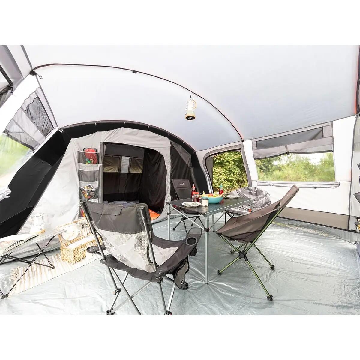 Tente tunnel Hurricane 12 Sleeper Protect - 12 places - Sol cousu, 2 cabines 7/16