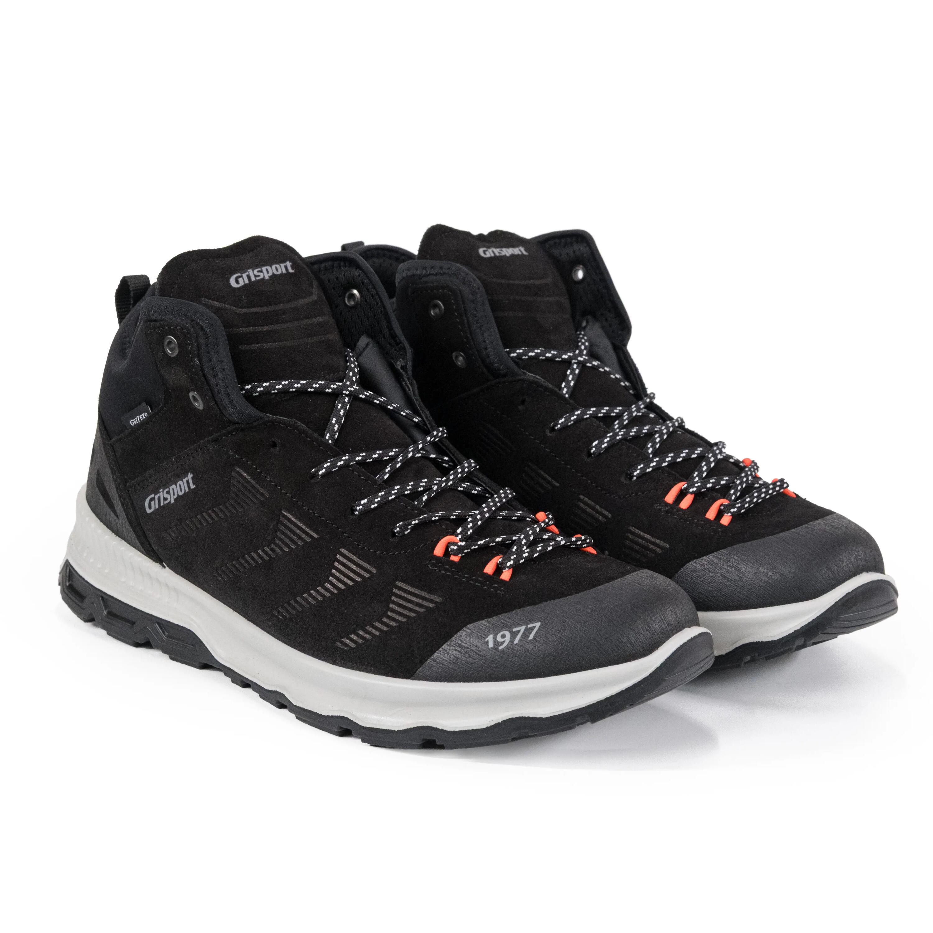 Grisports Men's Mid Ankle City Trail Shoes 14831-V9G-Black -  5