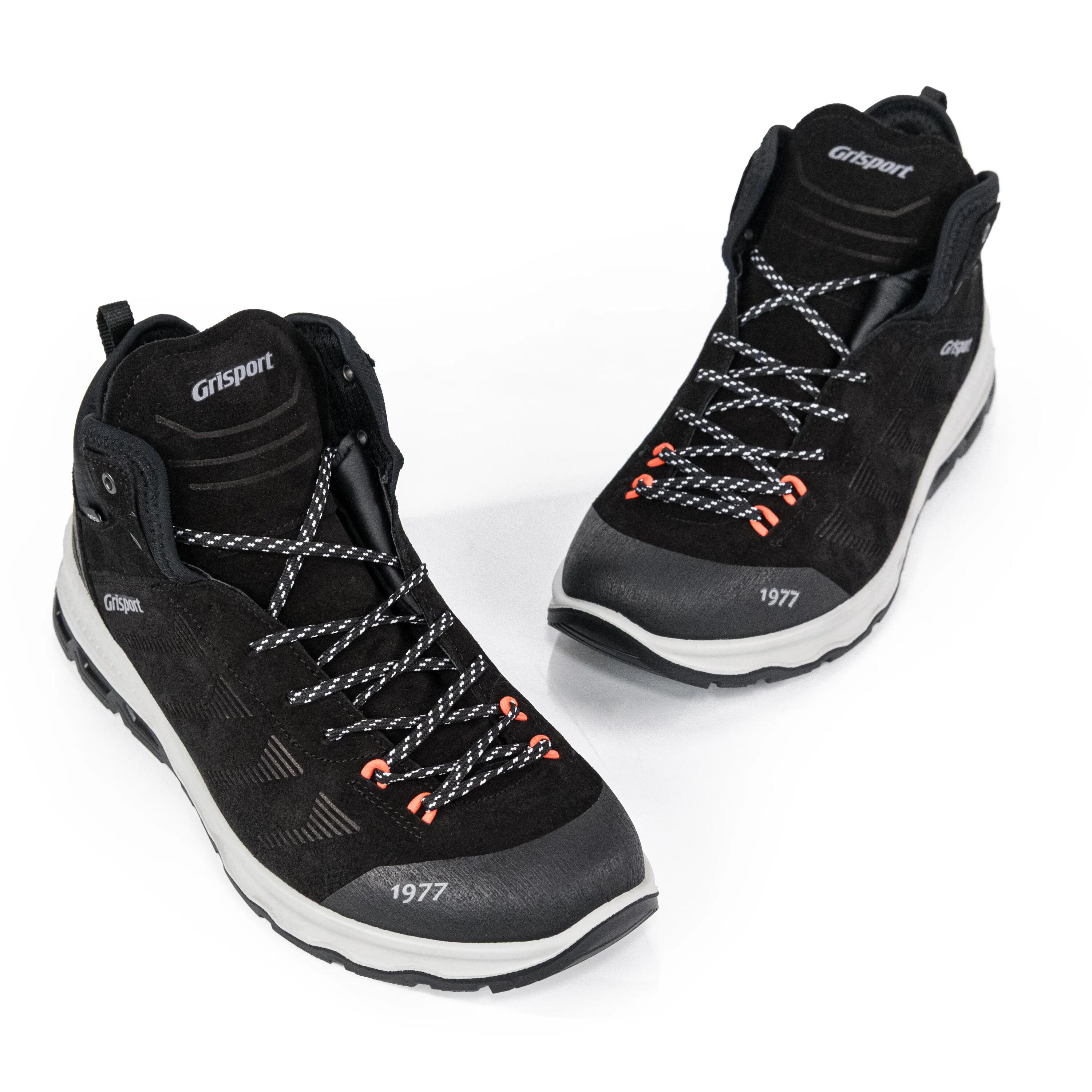 Grisports Men's Mid Ankle City Trail Shoes 14831-V9G-Black -  2