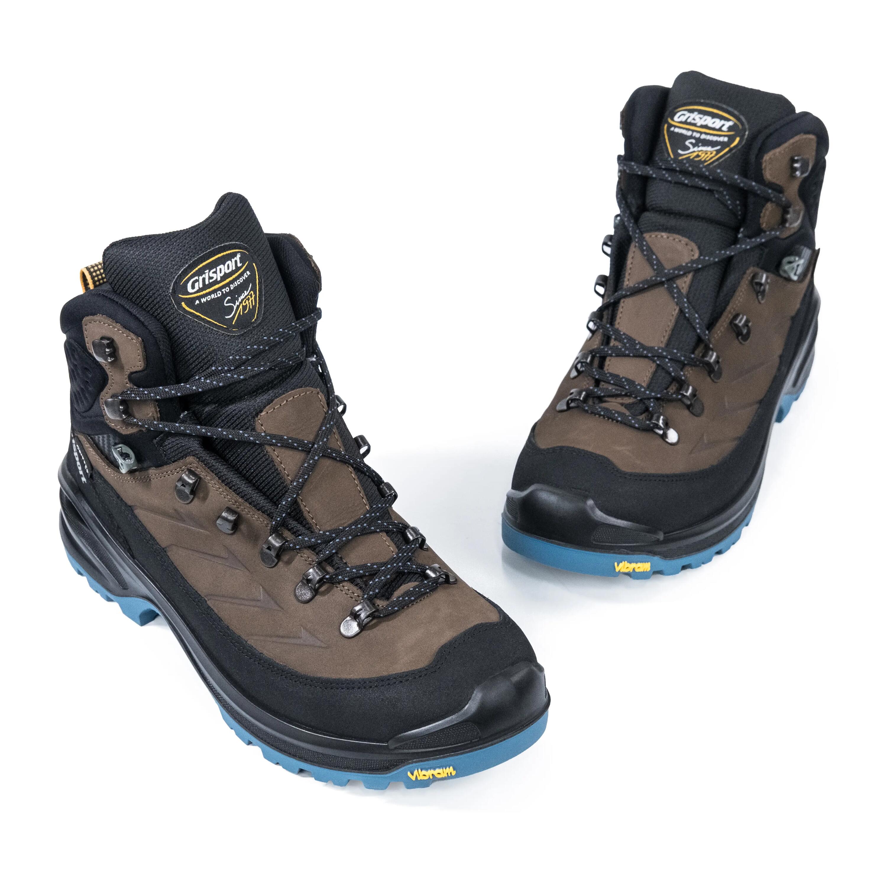 Gritex Men's Mid Ankle Hike Plus Shoes 15205-N28G-Brown -  2