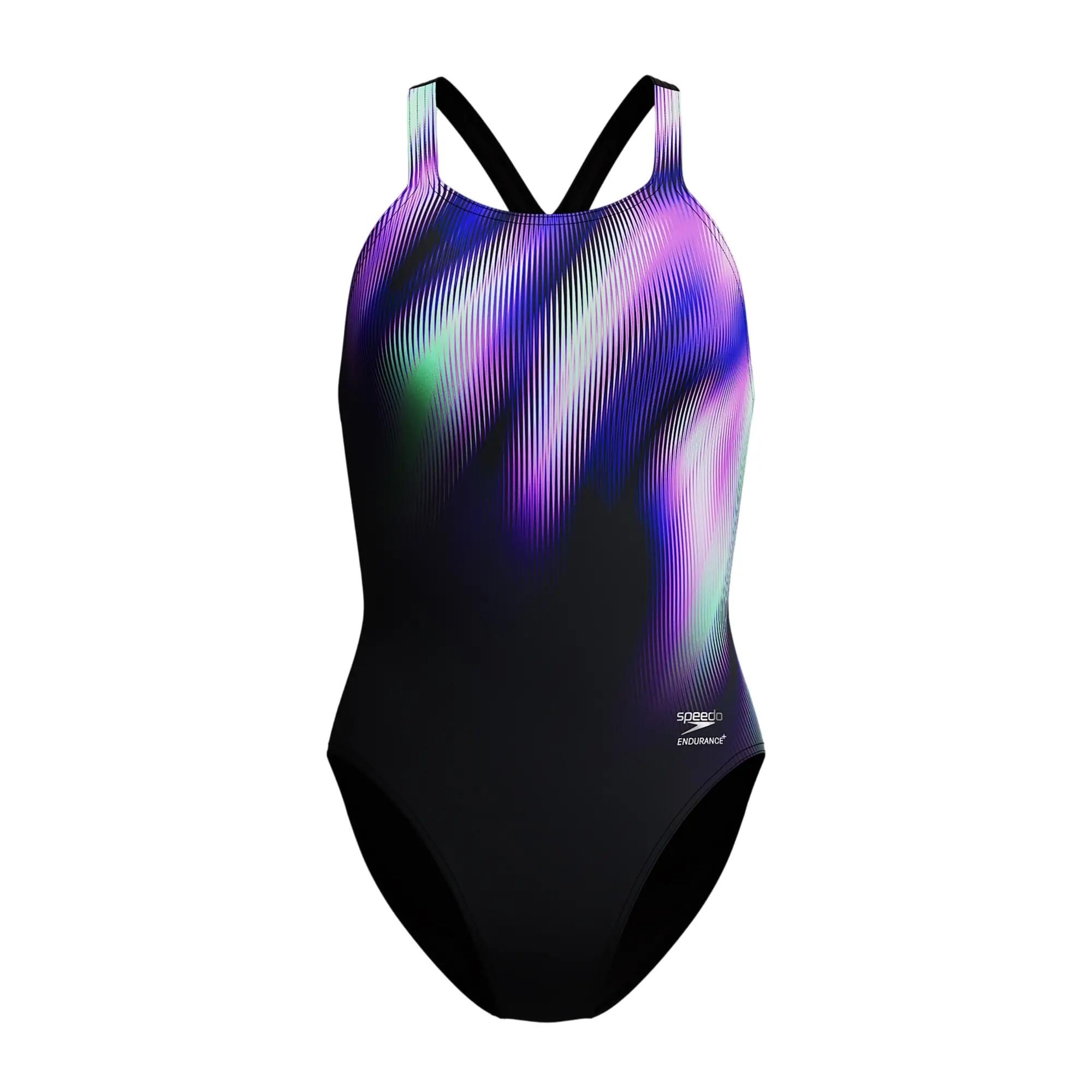 Speedo Womens/Ladies Placement Printed Powerback One Piece Swimsuit