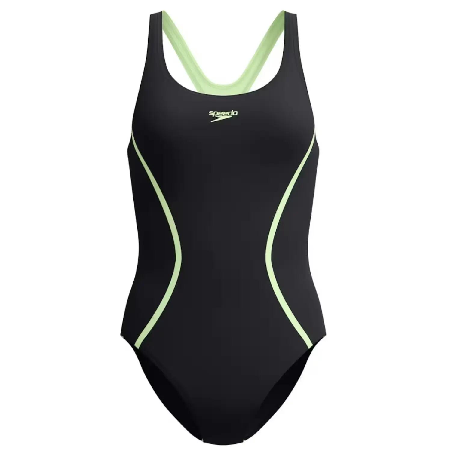 Speedo Womens/Ladies Splice Medalist One Piece Swimsuit