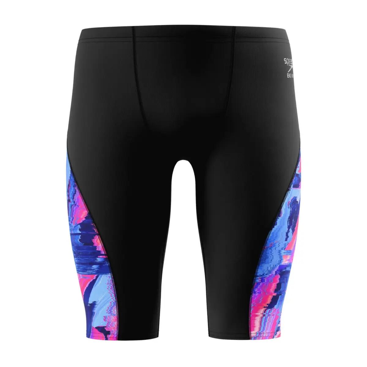 Speedo Mens Spliced Glitch Endurance+ Jammer Shorts