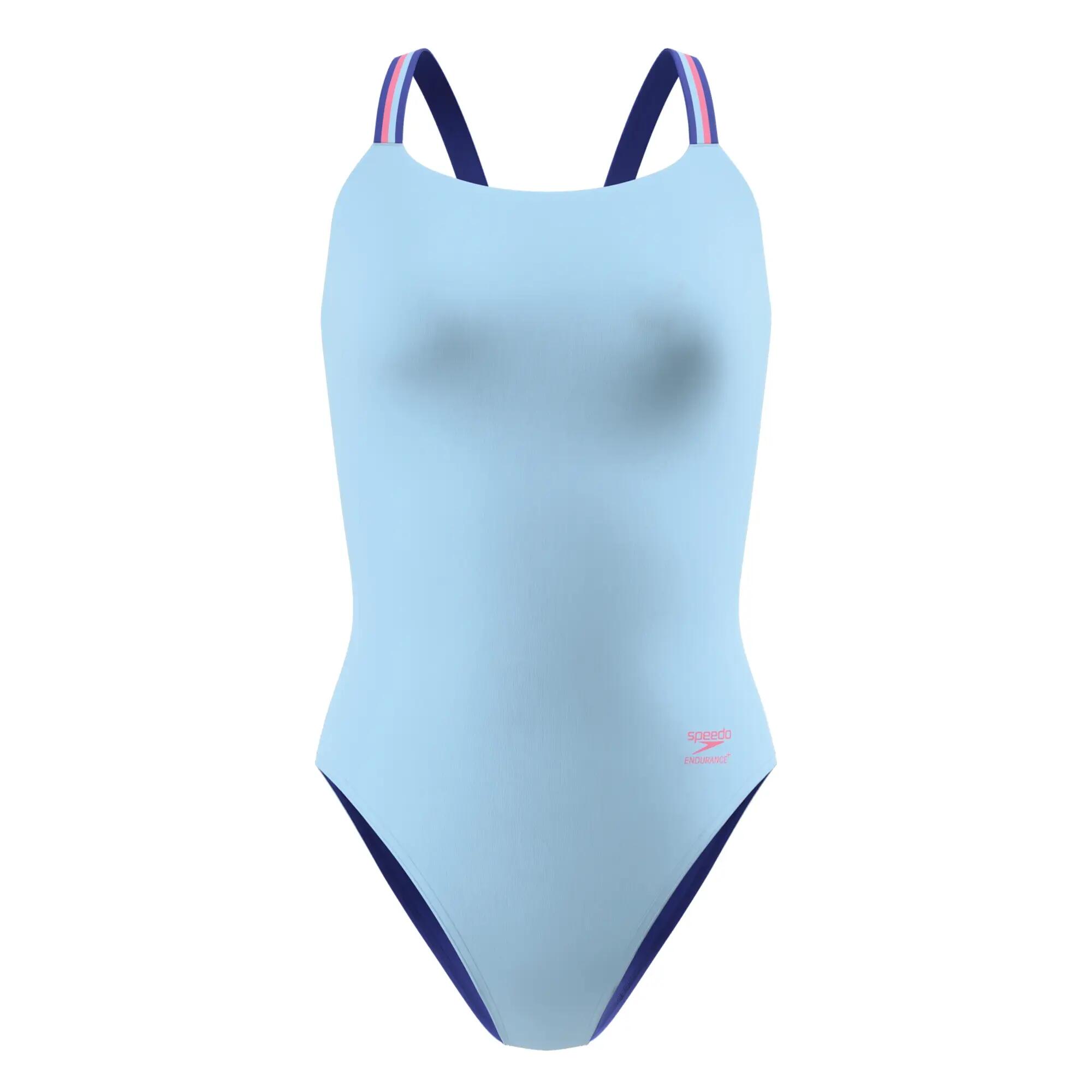 Speedo Womens/Ladies Solid V-Cut Comfort One Piece Swimsuit