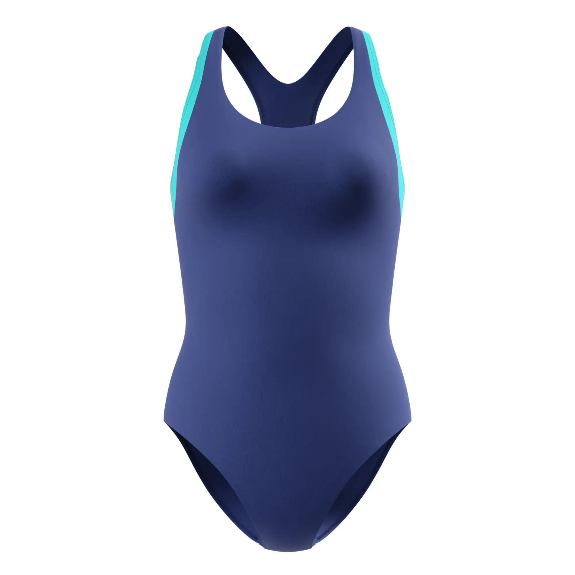 Speedo Womens/Ladies Colour Block Racerback One Piece Swimsuit