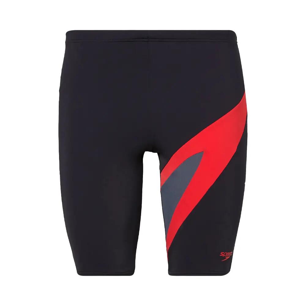 Speedo Mens Hyperboom Stripe Logo Jammer Shorts