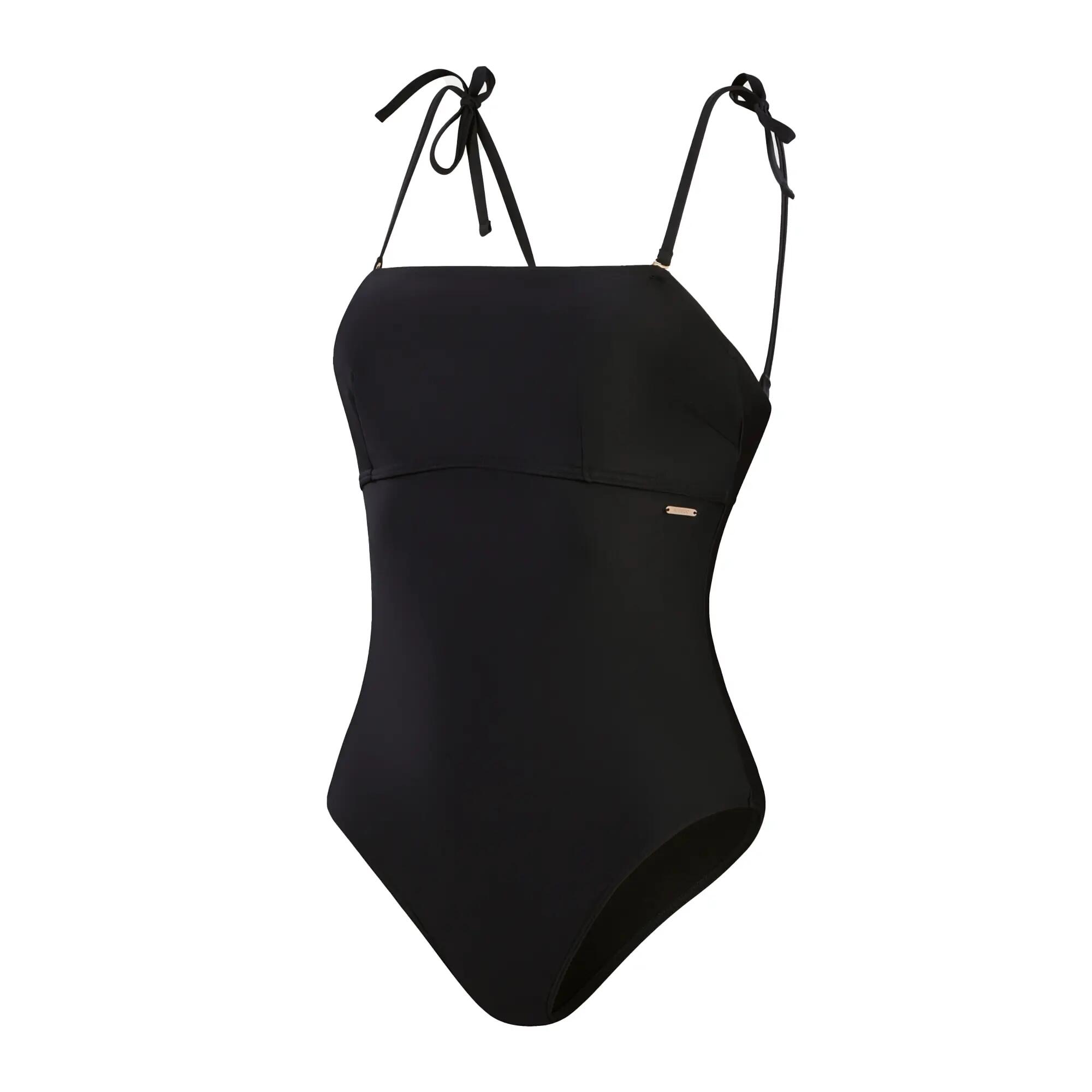 Speedo Womens/Ladies Logo Bandeau Shaping One Piece Swimsuit