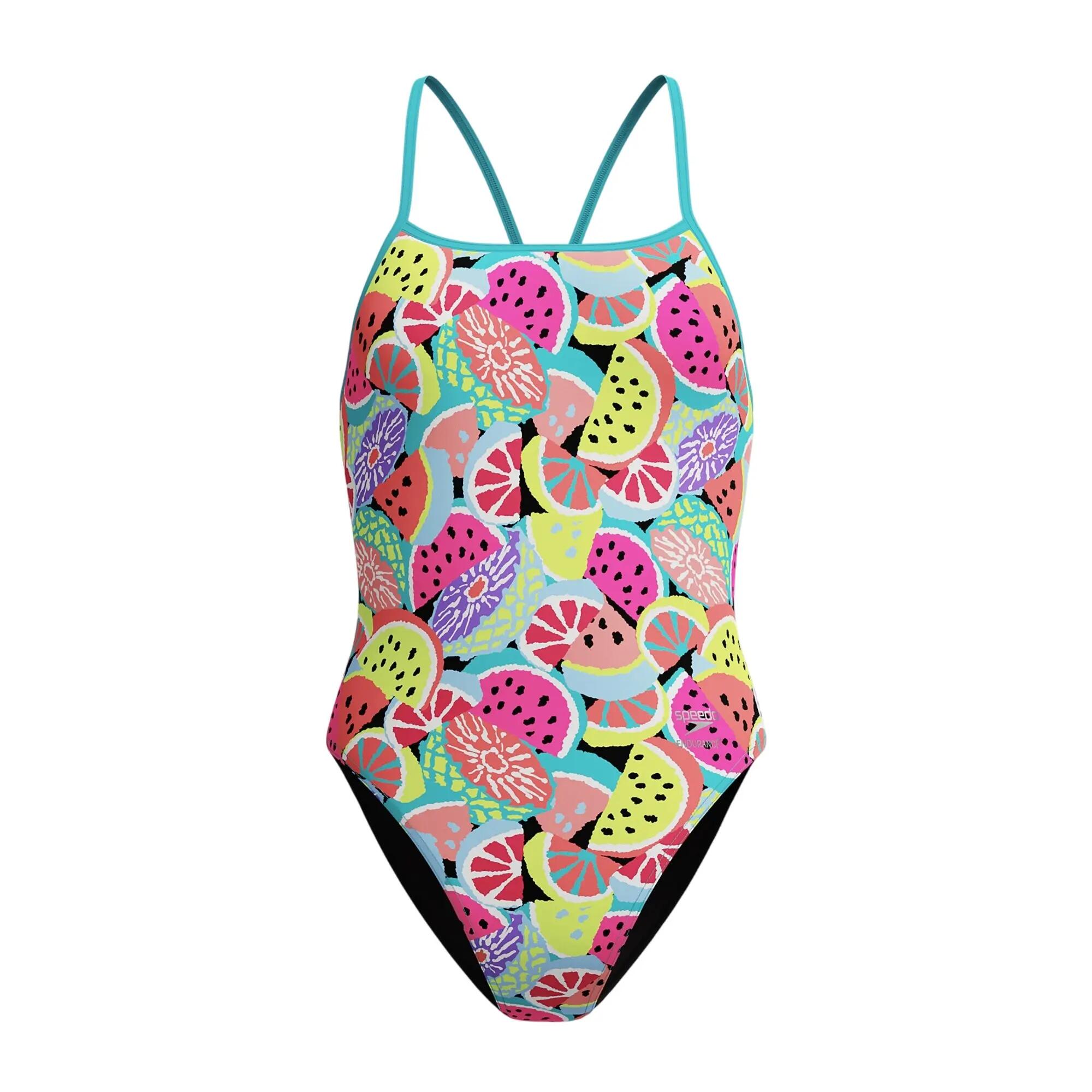 Speedo Womens/Ladies Fruit All-Over Print One Piece Swimsuit
