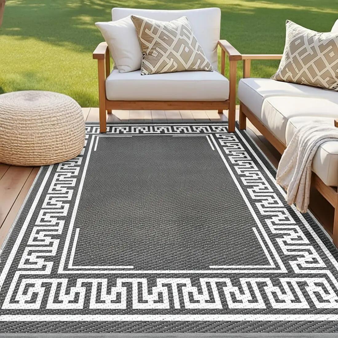 Gardeon Outdoor Rugs 152x244cm Large Carpet Reversible Area Mat PP Dual-Sided Pa