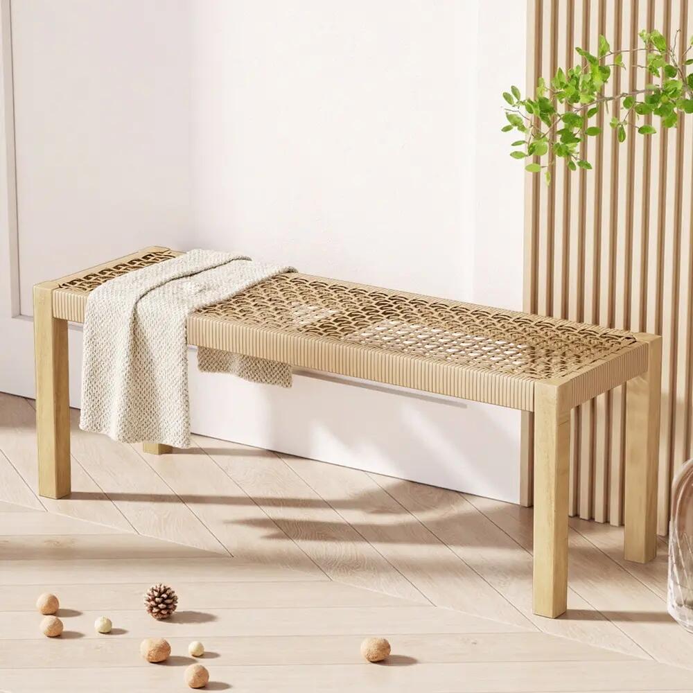 Gardeon Outdoor Garden Bench Seat Dining Benches Wooden 2-Seater Patio Furniture