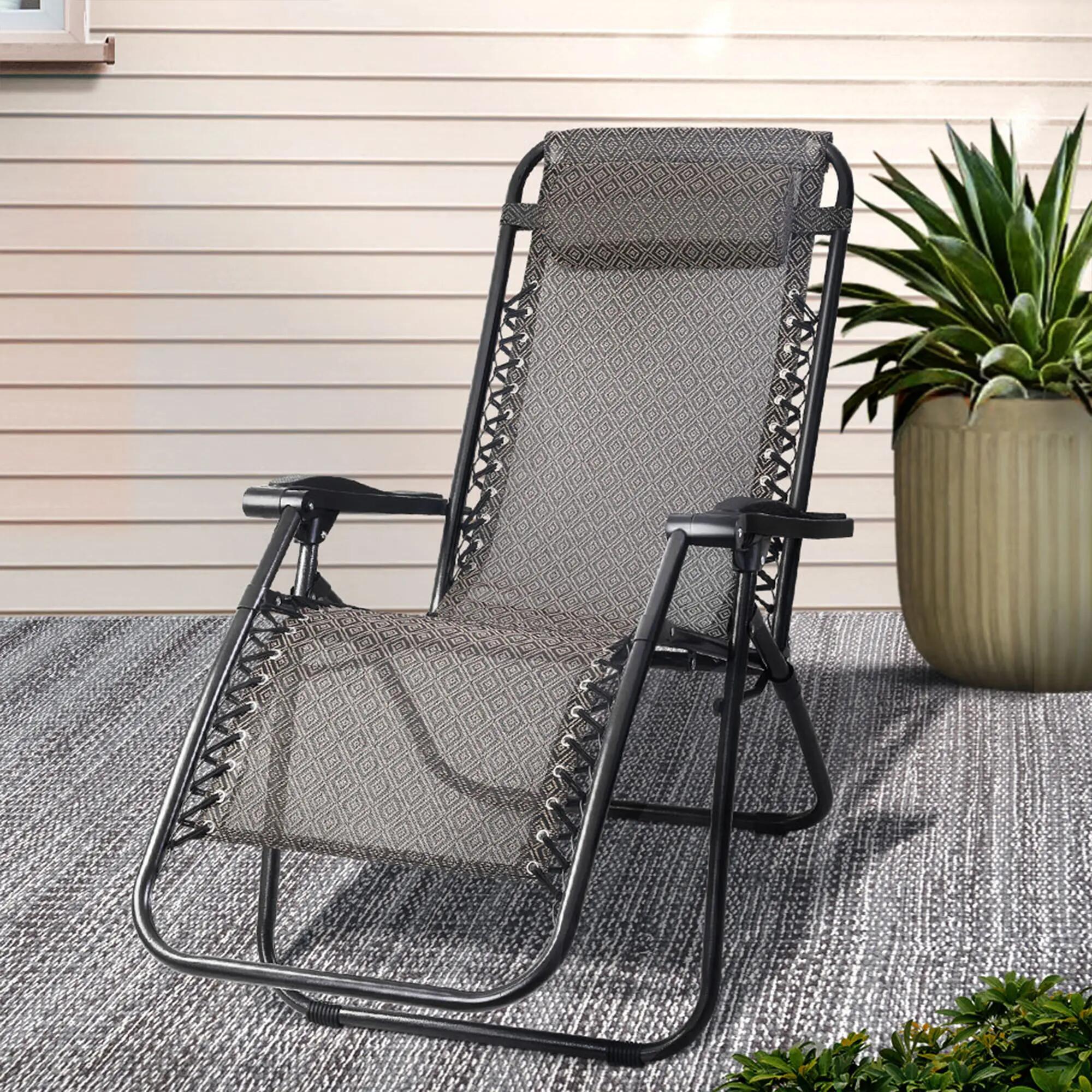 Gardeon Zero Gravity Chair Folding Outdoor Recliner Adjustable Sun Lounge Campin