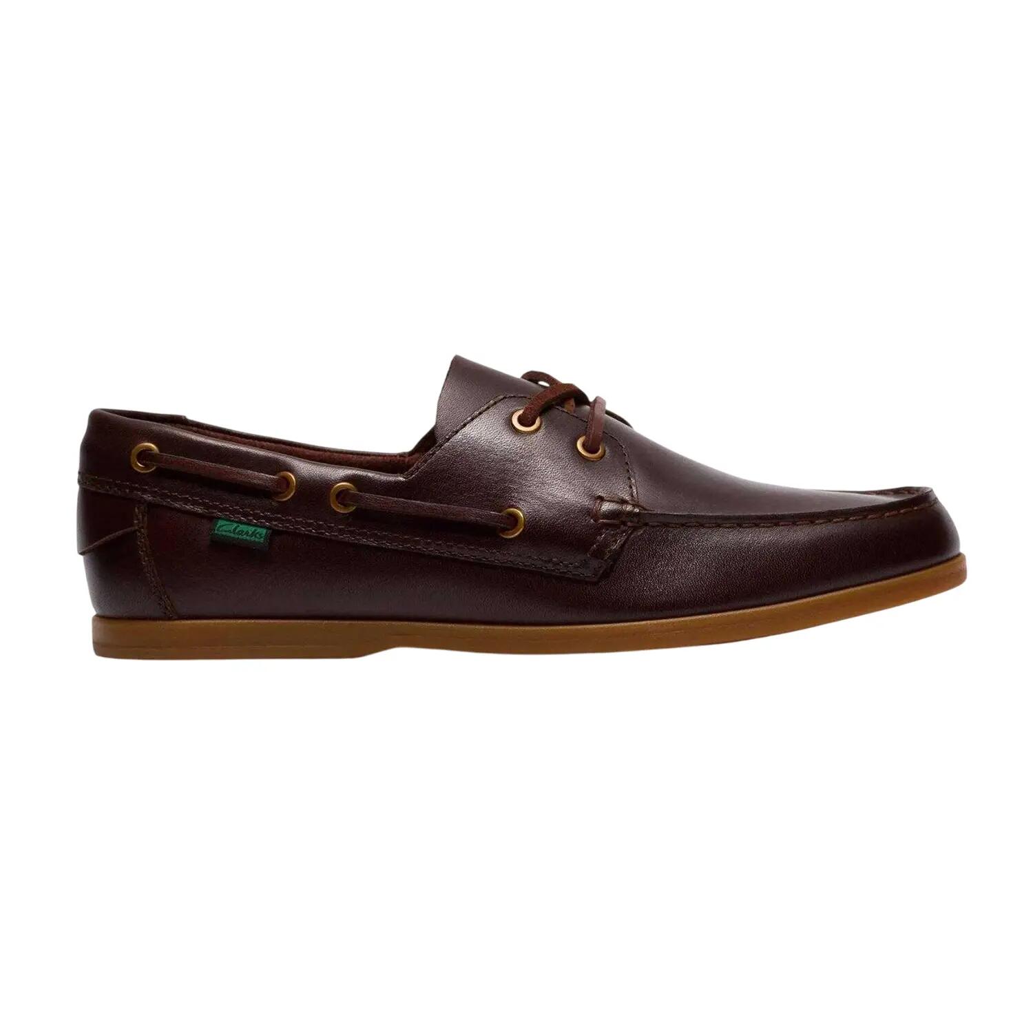 Clarks Mens Leather Flat Boat Shoes