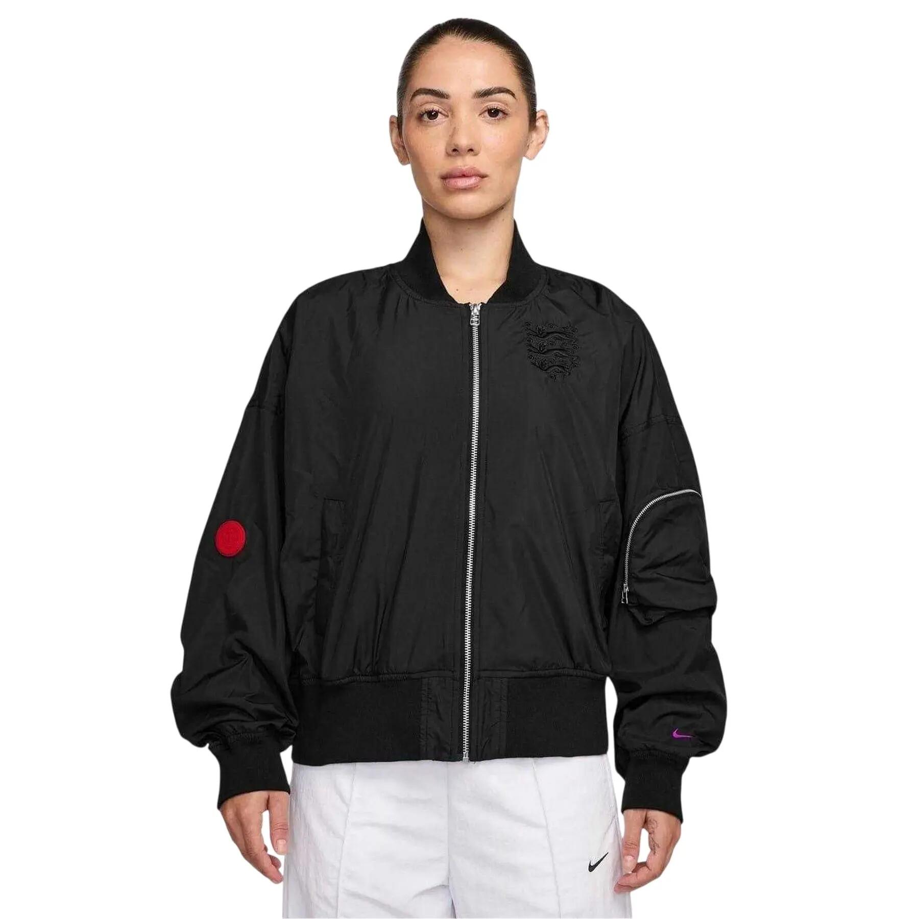 Nike Womens/Ladies Emblem Mesh Lining Bomber Jacket