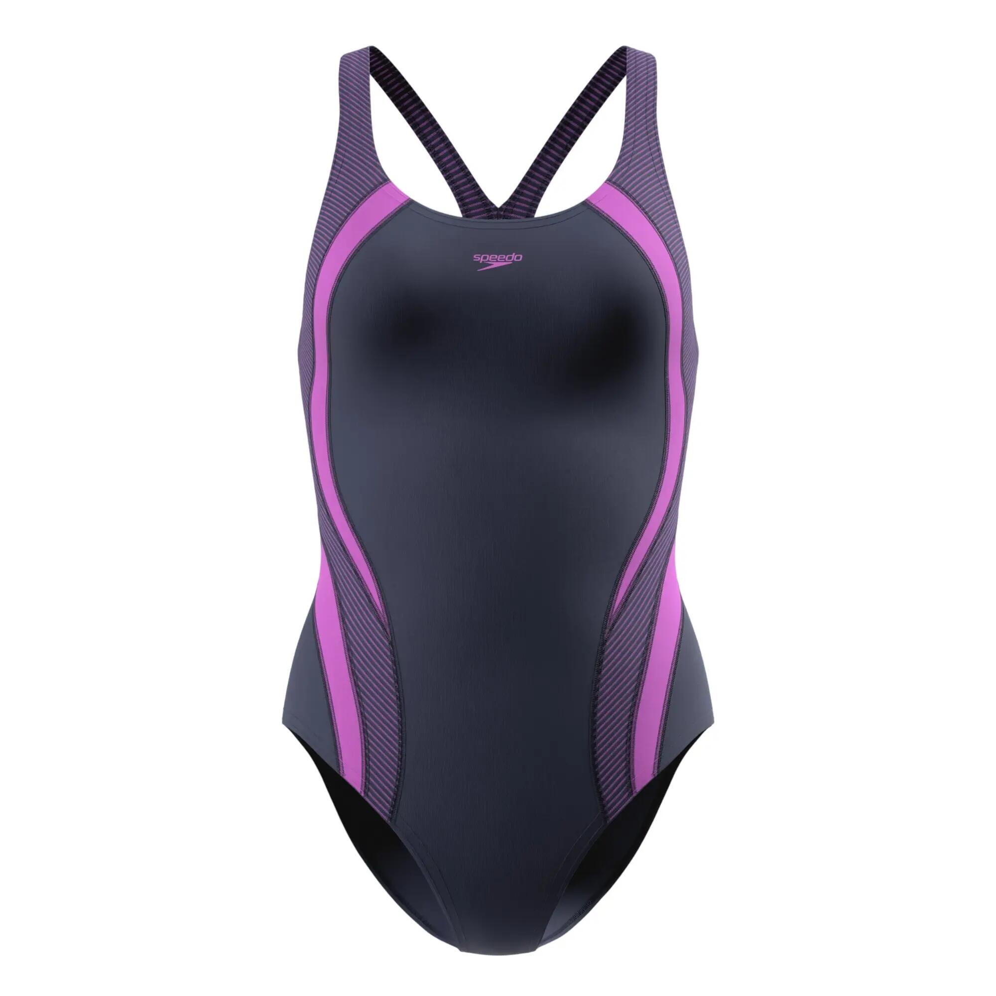 Speedo Womens/Ladies Quantum Splice Contrast One Piece Swimsuit