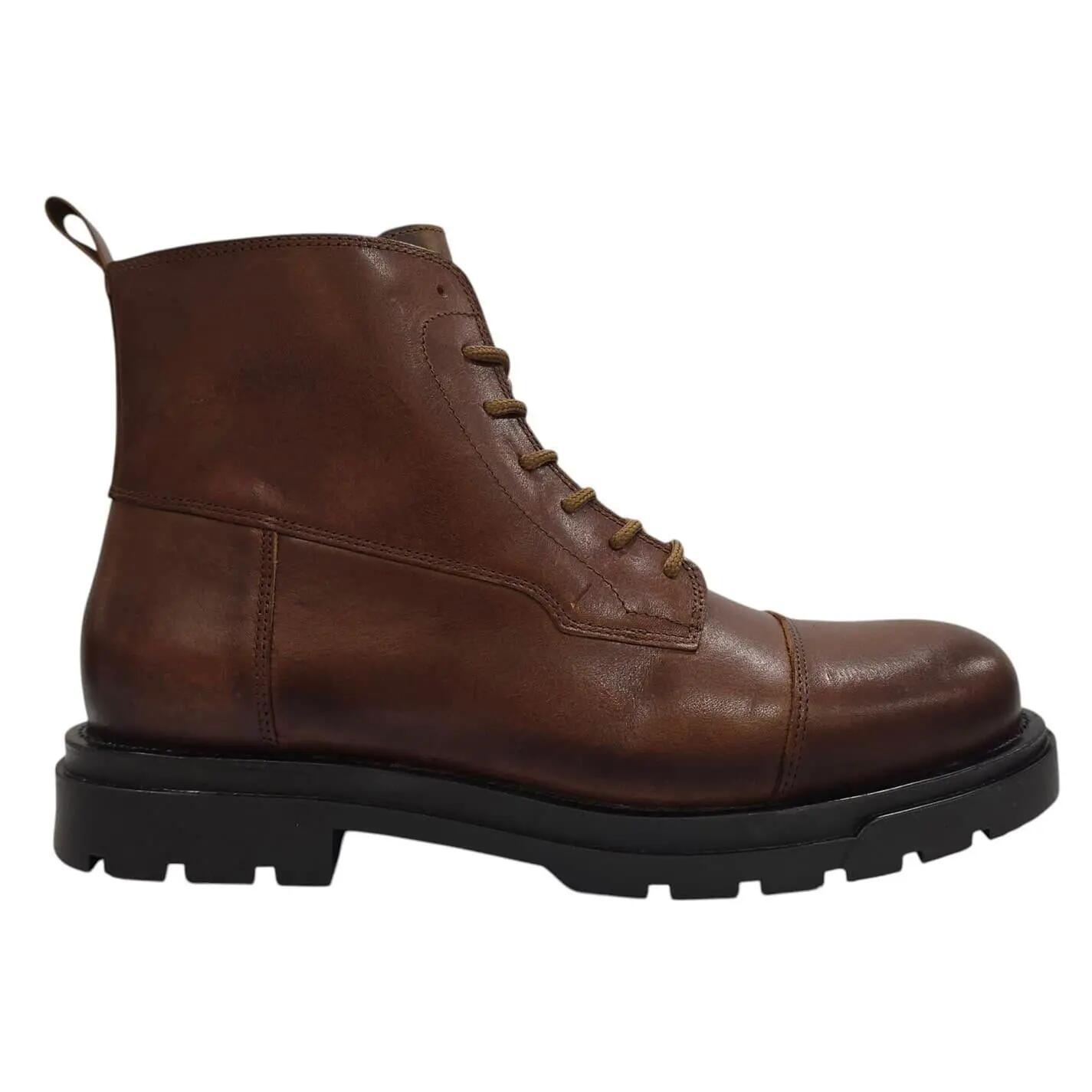 Firetrap Mens Albon Leather Combat Boots