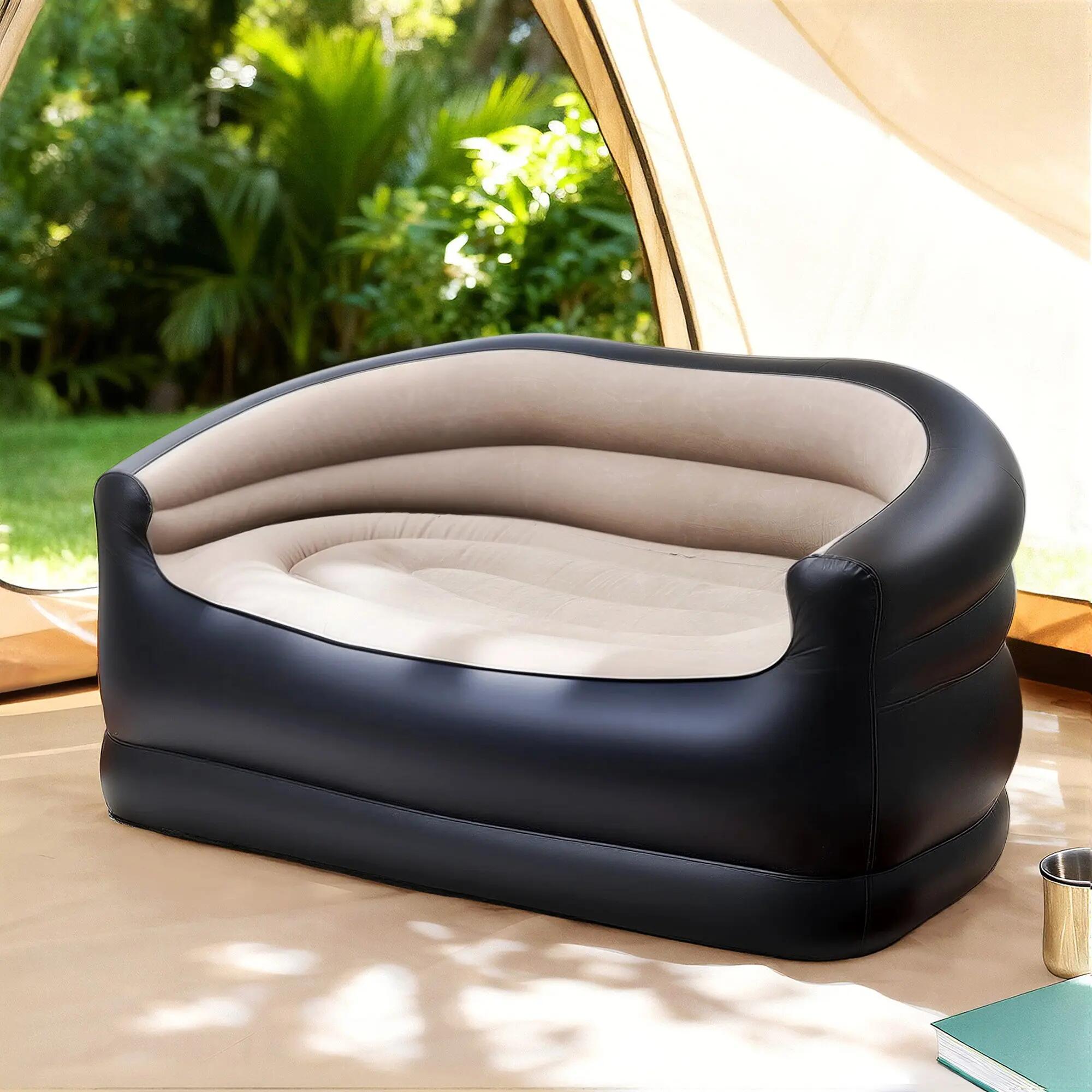 Gardeon Outdoor Air Sofa Inflatable Couch Two-Seater Lounge Chair with Pump Blow