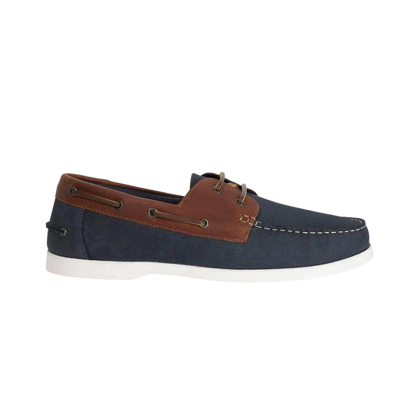 Dune London Mens Two Tone Leather Flat Boat Shoes
