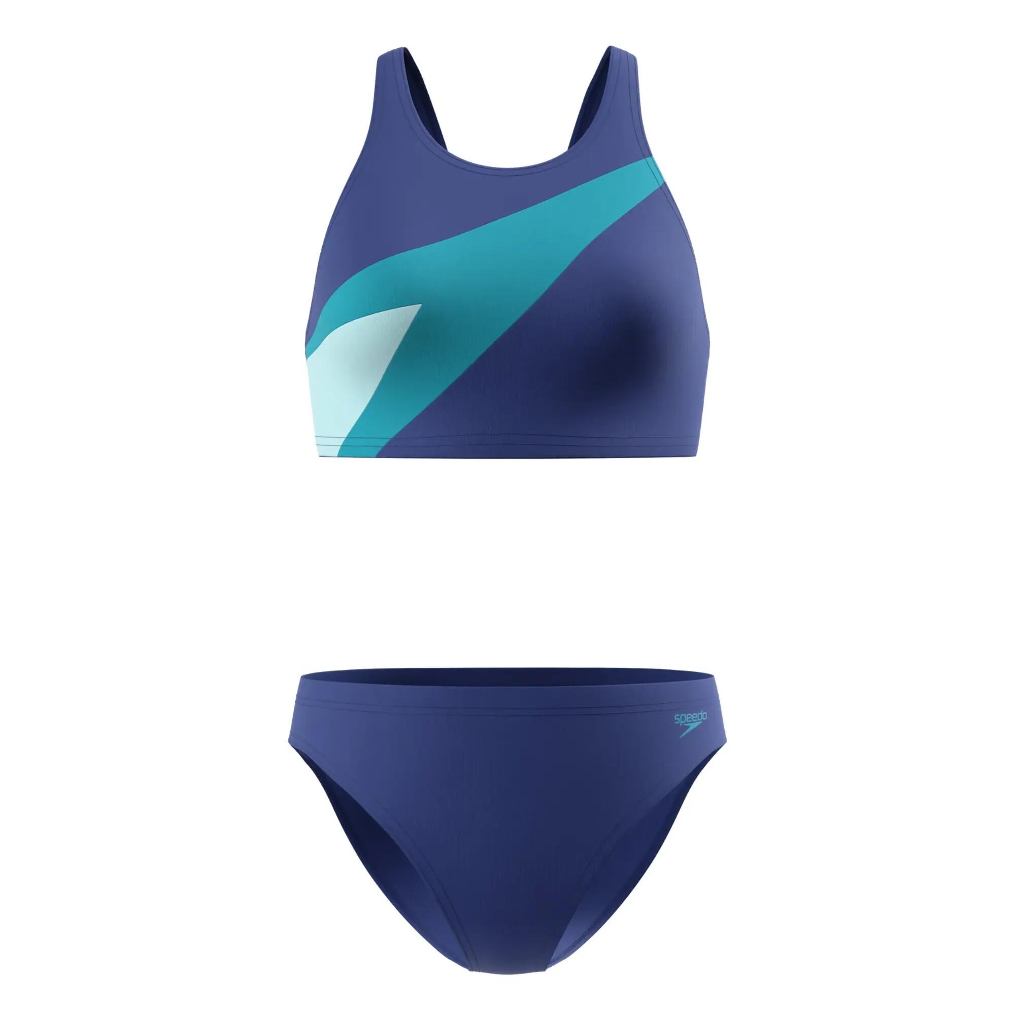 Speedo Womens/Ladies Hyperboom Butterfly Back Two-Piece Swimsuit
