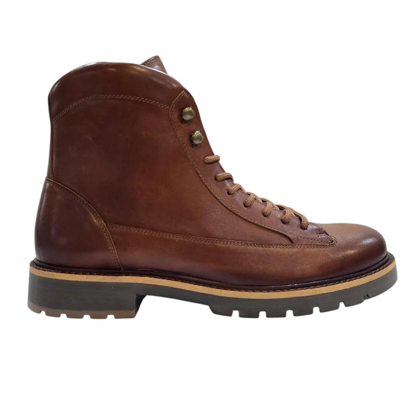 Firetrap Mens Spirit Leather Block Heel Boots