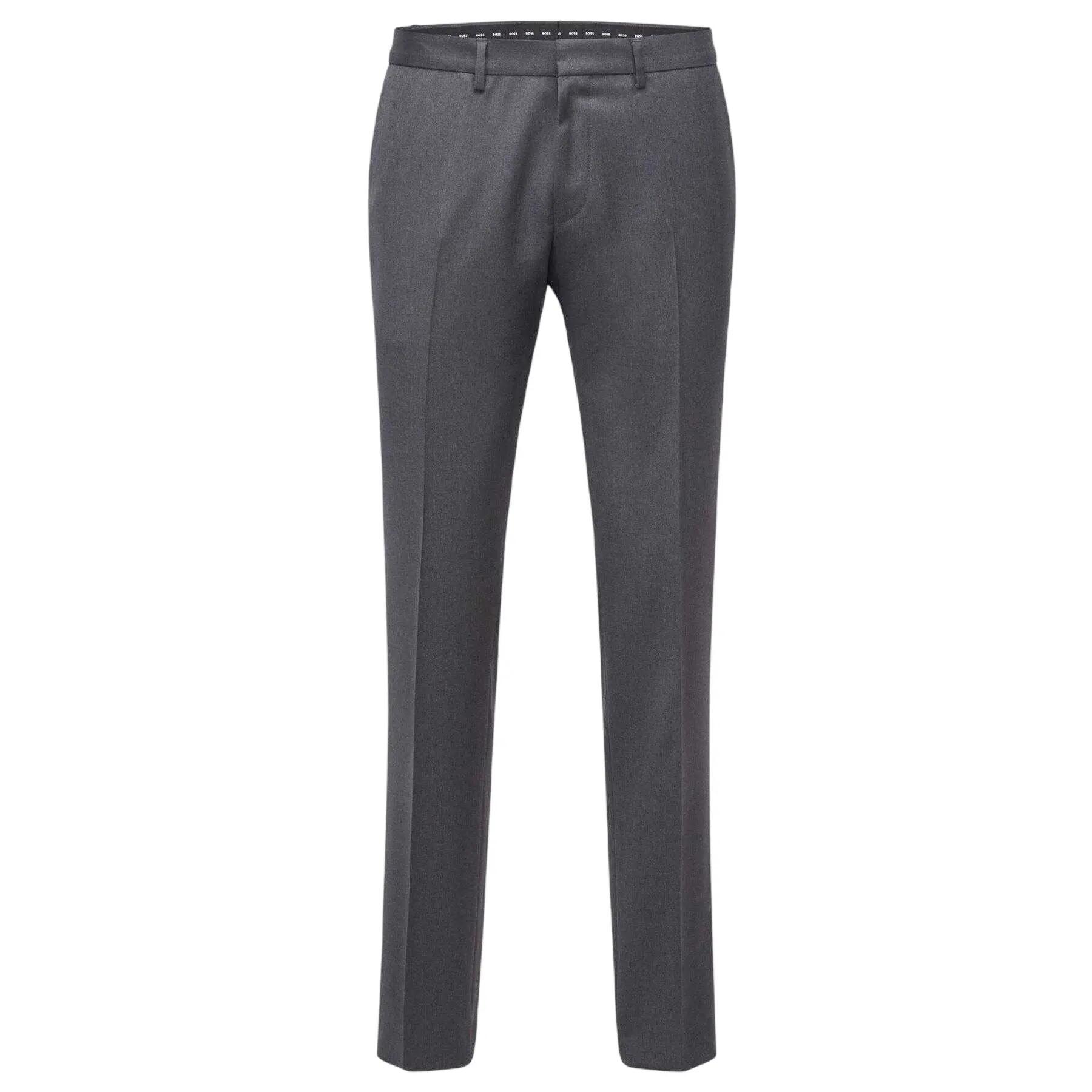 Boss Mens Wenten Plain Straight Leg Trousers