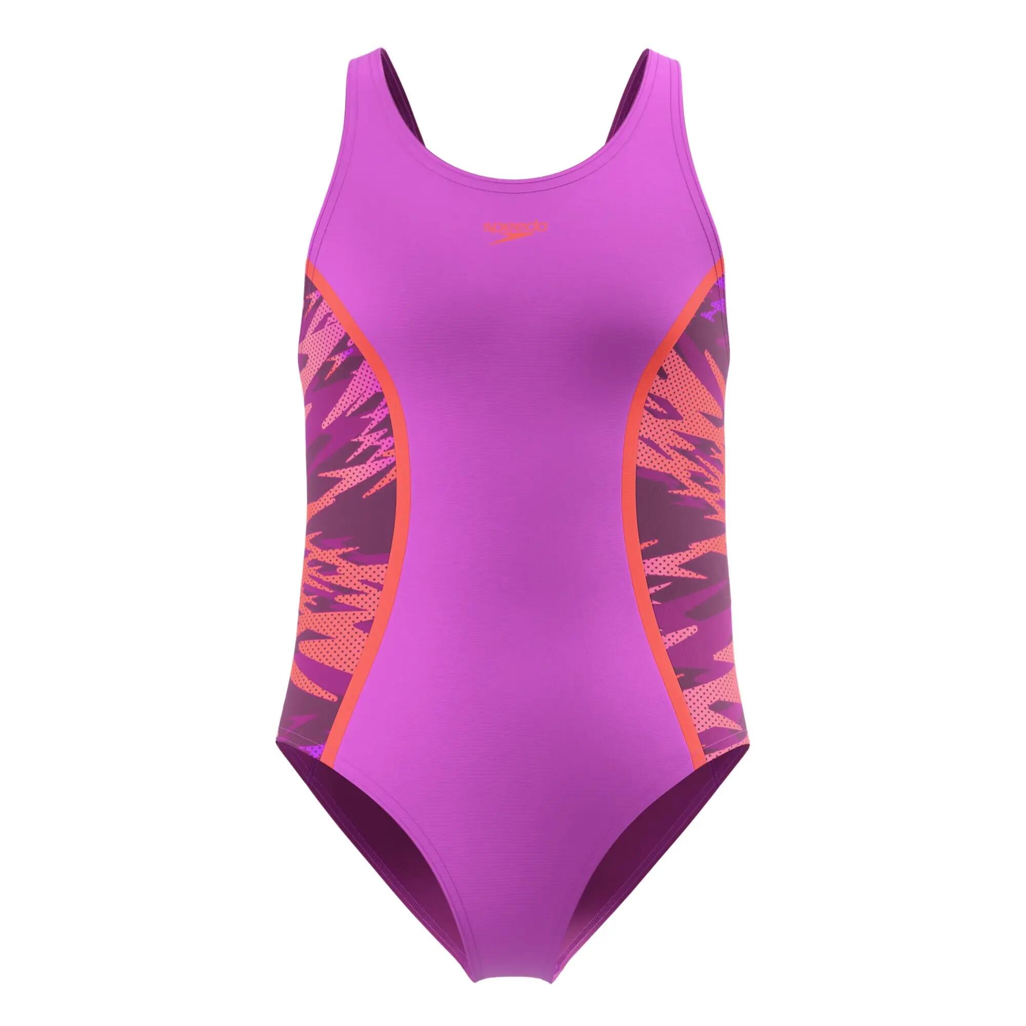 Speedo Girls Hyperboom Muscleback One Piece Swimsuit