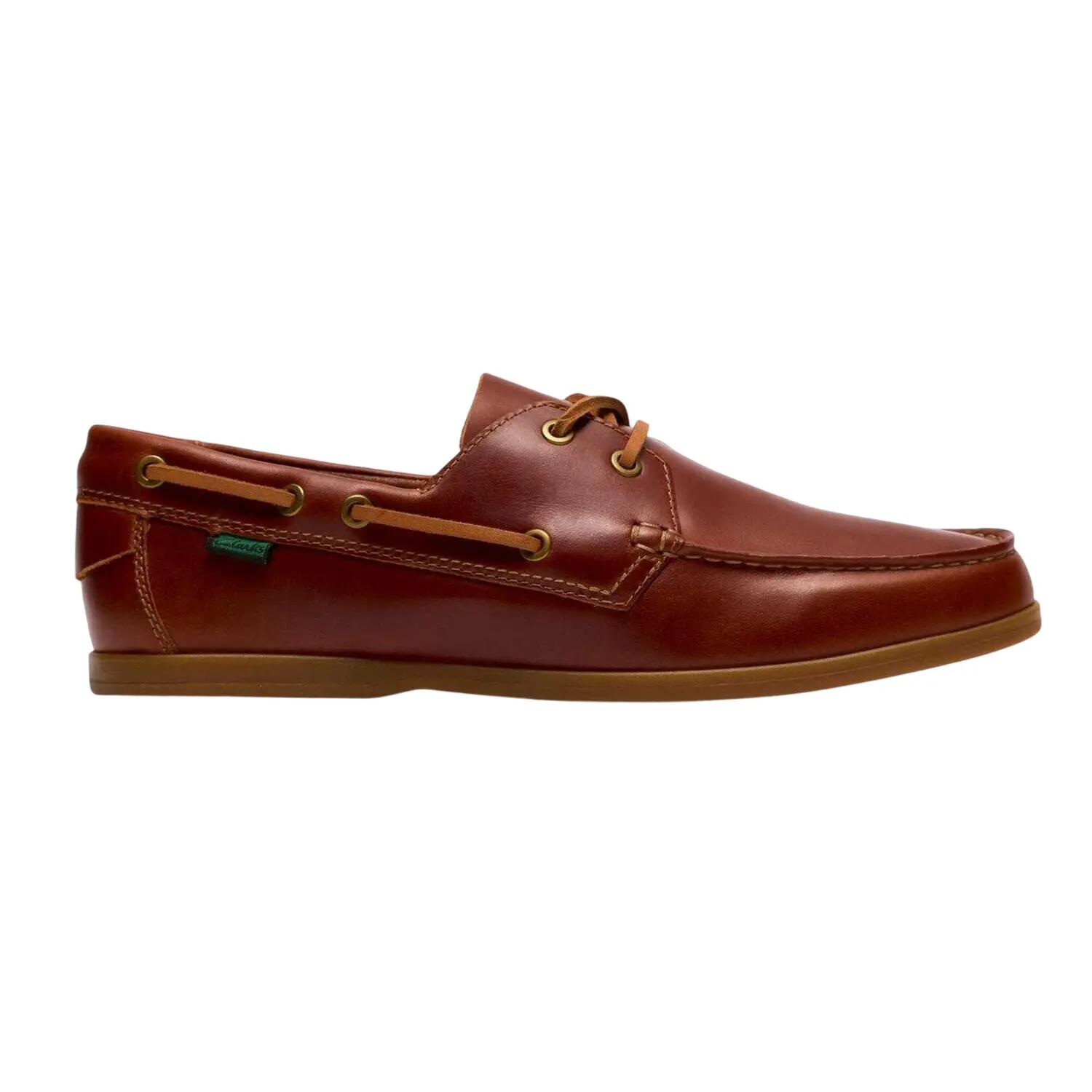 Clarks Mens Leather Flat Boat Shoes