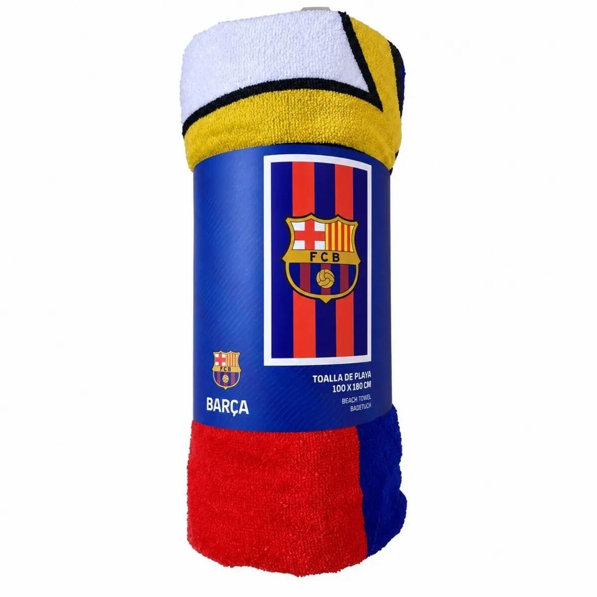 FC Barcelona ręcznik plażowy 100x180 cm bawełna wielokolorowy 3/3