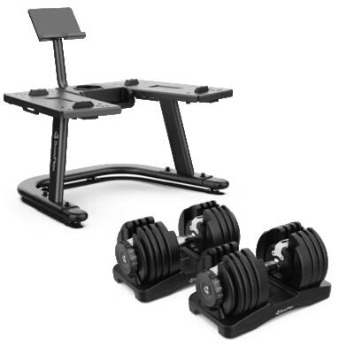 Selecttech 90 halters (paar & halterrek met houder voor smart devices)