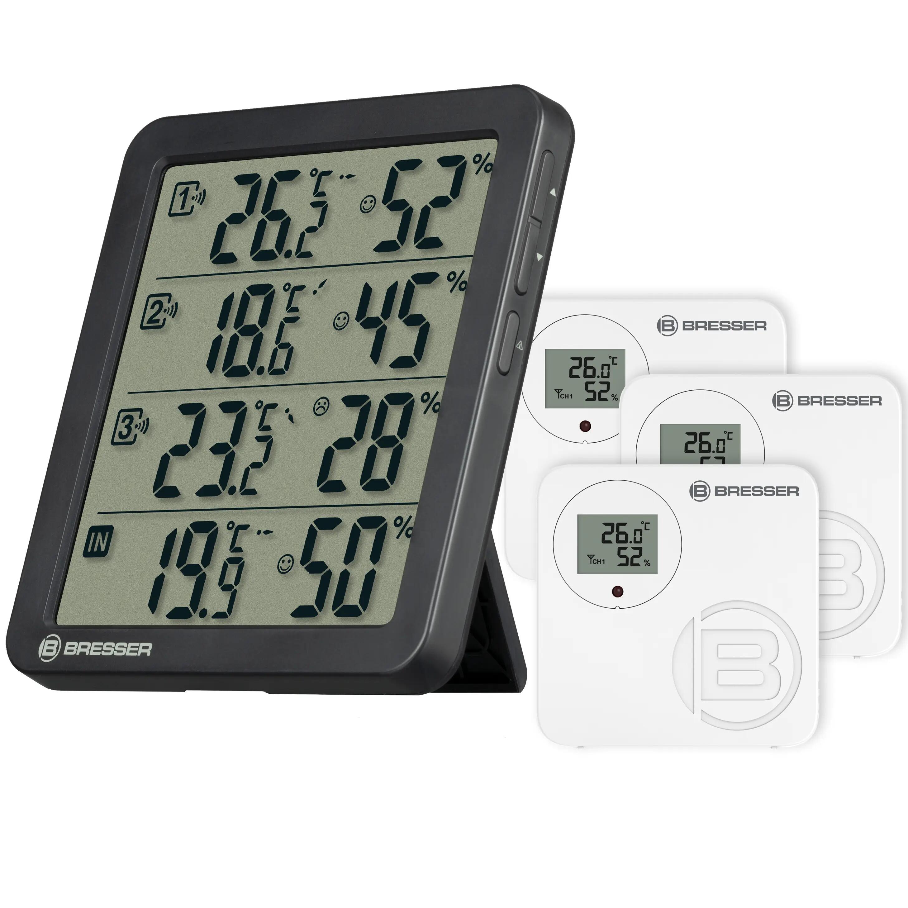 Quadro NV thermometer/hygrometer zwart 1/7